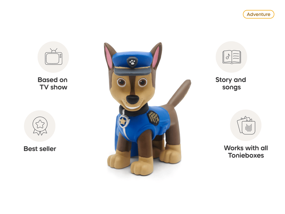 PAW Patrol: Chase Toniebox 2 Starter Set- Sunset Red