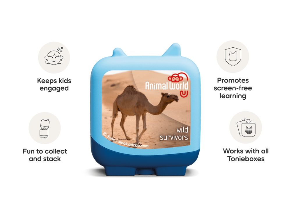 Animal World Wild Survivors Clever Tonies - 4 Pack
